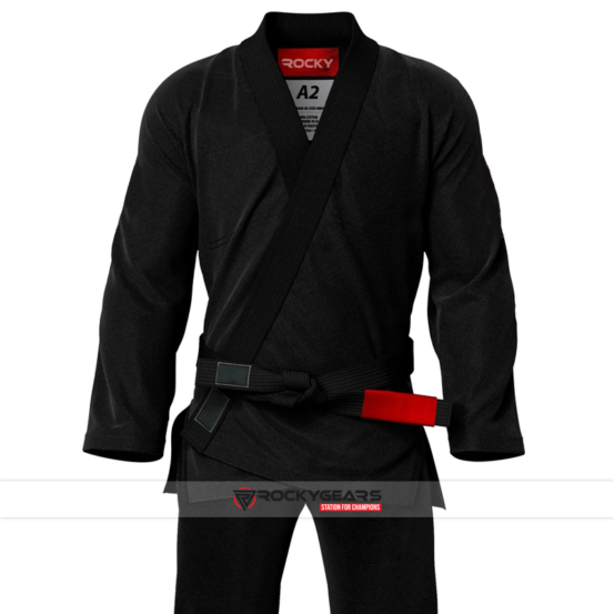 Black BJJ Gi Closeup