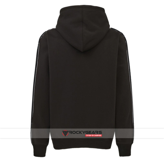 fleece hoodie black