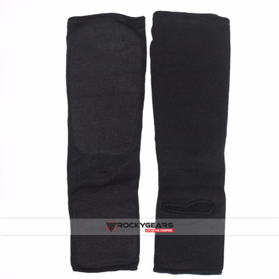 black cotton nylon shin guard