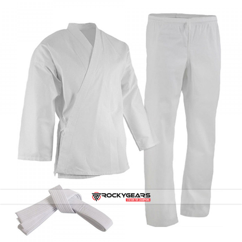 Custom White Karate Suit - Boxing & MMA Equipment