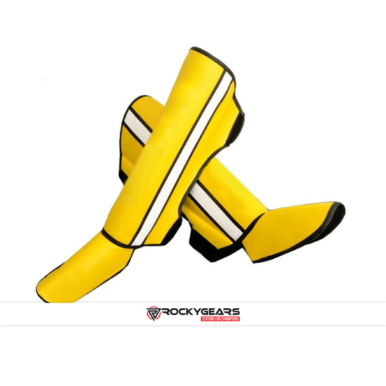 yellow shin instep guard