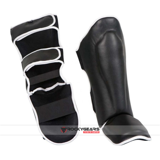 black shin guards