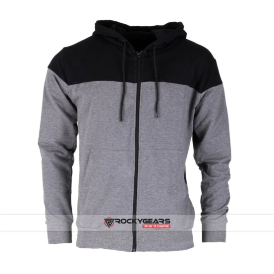 Grey Black Hoodie