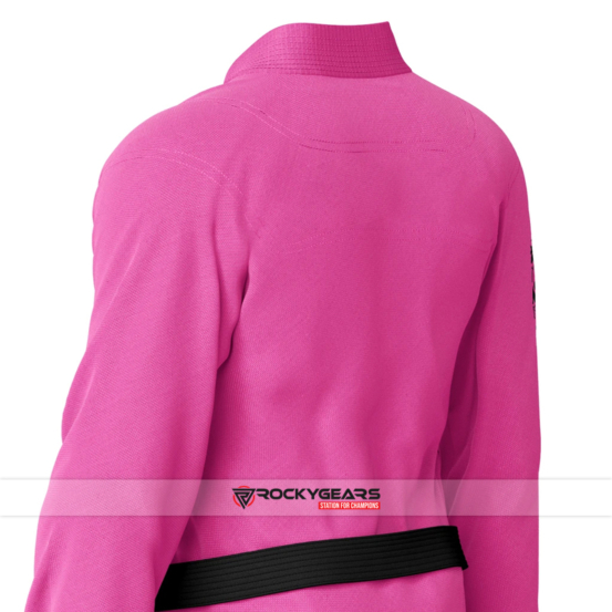 pink bjj gi back