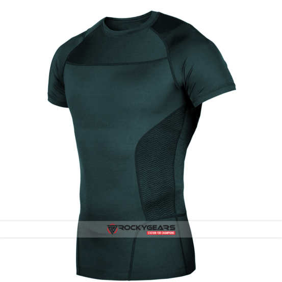 teal custom rash guards