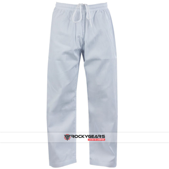 white karate trousers