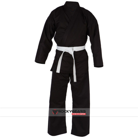 Black karate uniform