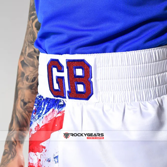 High Quality White Boxing Shorts