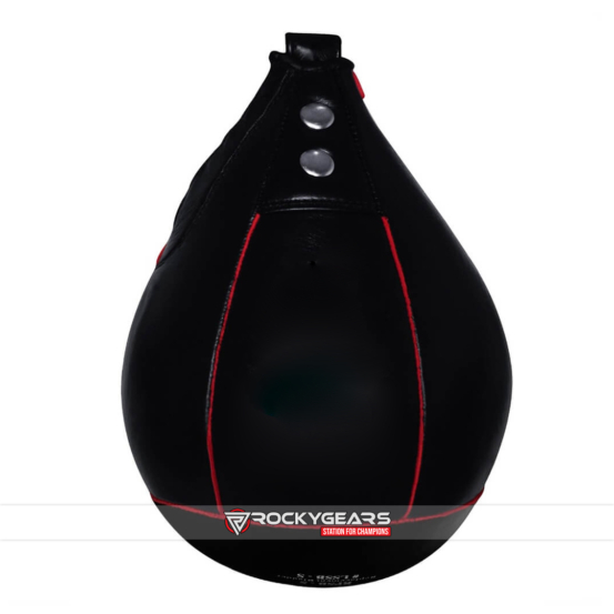 Black leather speed bag