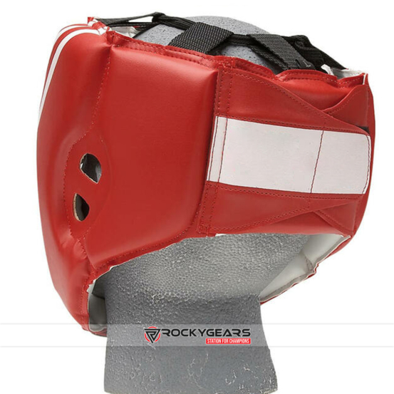 Red front head guard