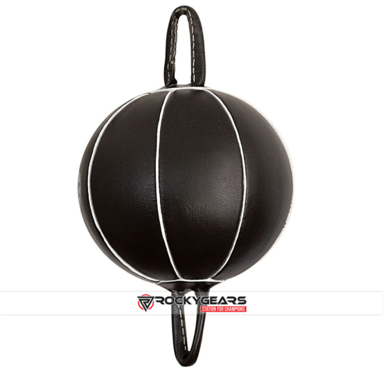 Pure leather double end speed bag