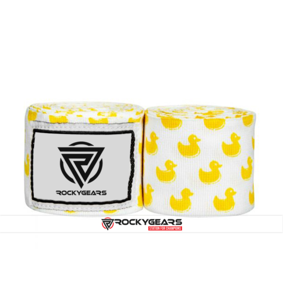 printed ducks boxing hand wraps