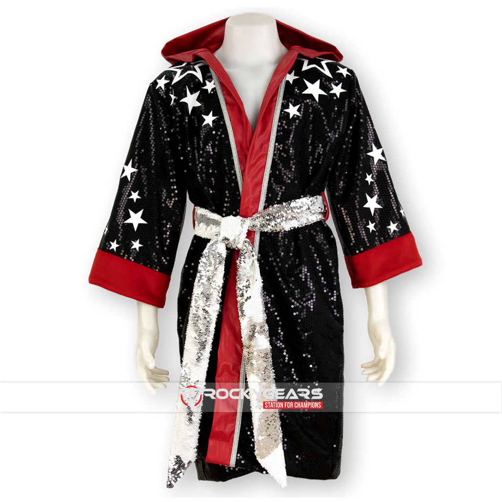 Custom Shining Star Boxing Robe | RockyGears | FREE SHIPPING