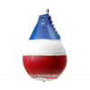 Blue white red speed bag