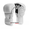 White Adidas MMA sparring gloves